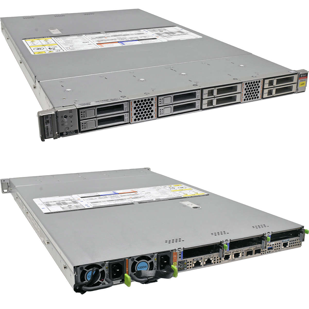 Sun Oracle X8-2 Rack Server no CPU no PC4 RAM 2x HS 8x SFF 2,5" ohne HDD SAS9361-16i