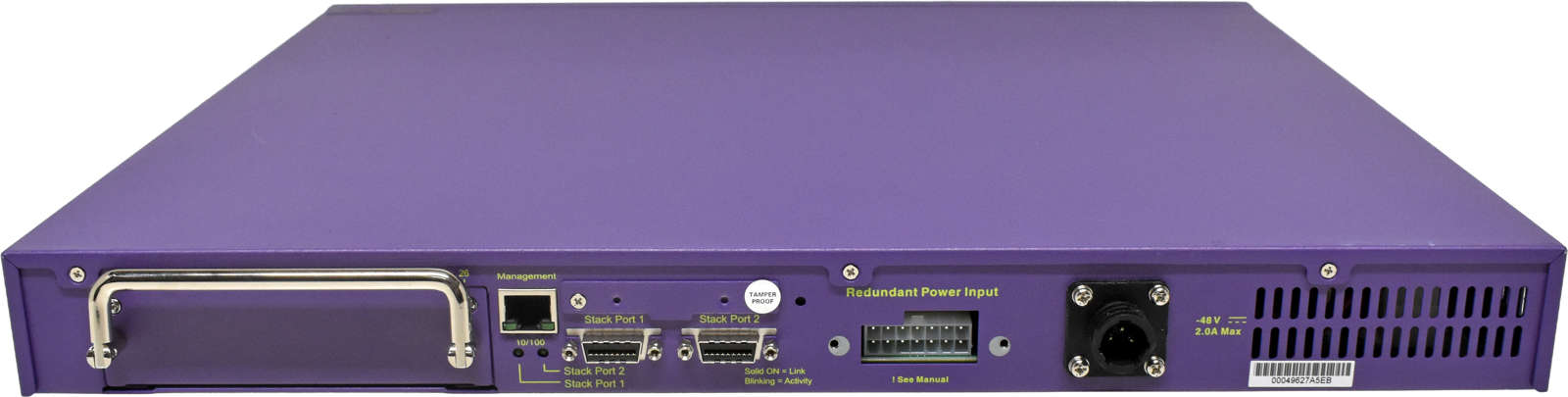 Extreme-Summit-X450a-24tDC-16153-48-Port-RJ-45-GE-002.jpg Extreme Summit X450a-24tDC 16153 48-Port RJ-45 GE Switch 4x 1G SFP no PSU