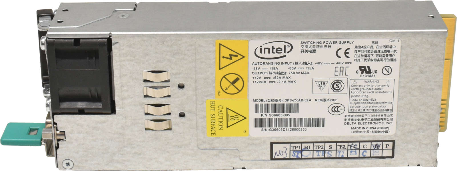 Intel-Power-Supply-Netzeil-750W-DPS-750AB-32-A-G36-002.jpg Intel Power Supply / Netzeil 750W DPS-750AB-32 A G36605-005