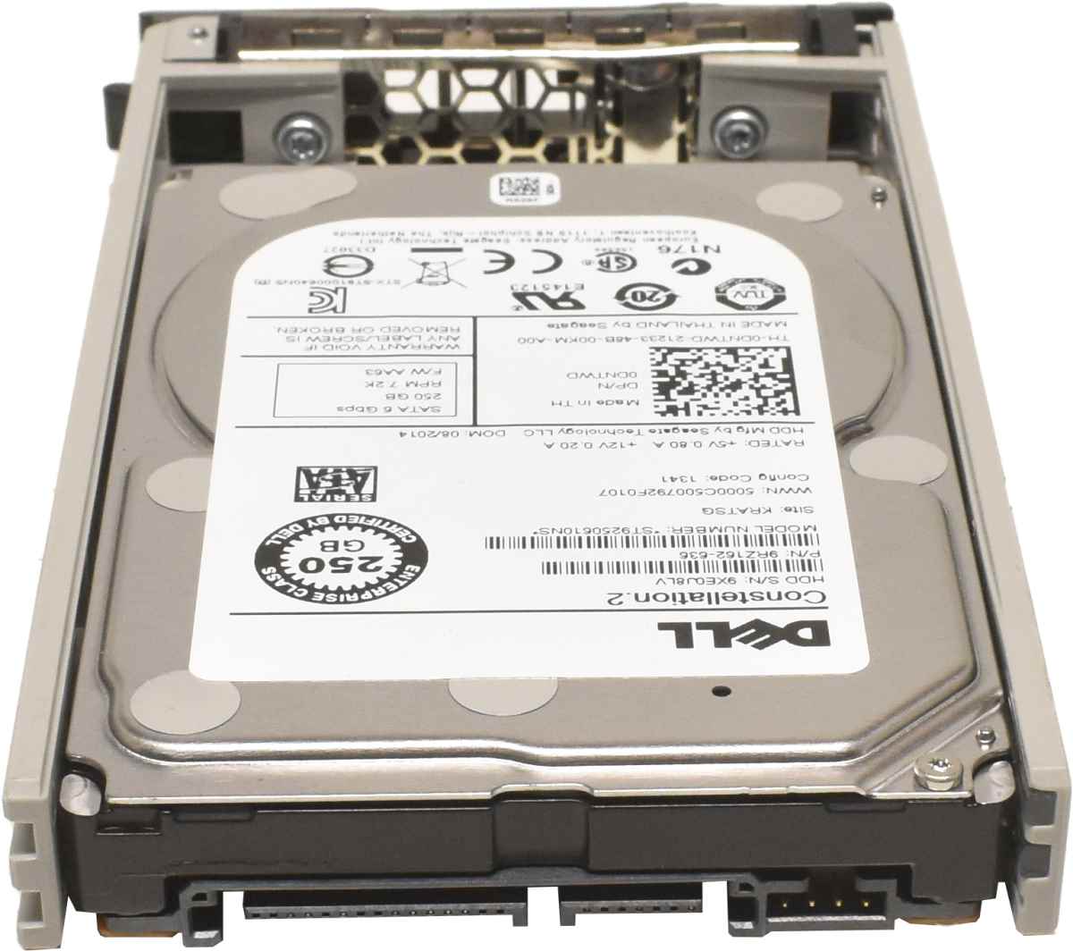 Dell 2.5" 250GB 7.2K 6G SATA HDD Festplatte ST9250610NS 0DNTWD + Rahmen Dell 2.5" 250GB 7.2K 6G SATA HDD Festplatte ST9250610NS 0DNTWD + Rahmen