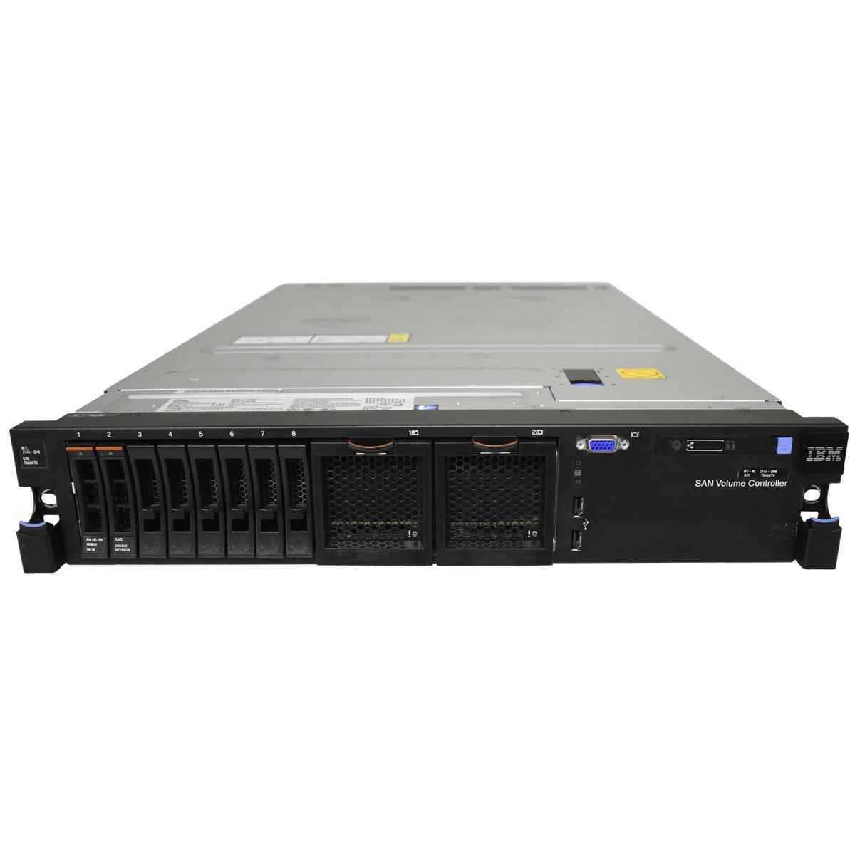 IBM System Storage SAN Volume Controller 2 x Xeon E5-2650 v2 2.60 GHz 8-Core 64 GB DDR3 2 x 300 GB 10K IBM System Storage SAN Volume Controller ohne CPU 0 GB DDR3 2 x Kühler 8Bay 2.5"