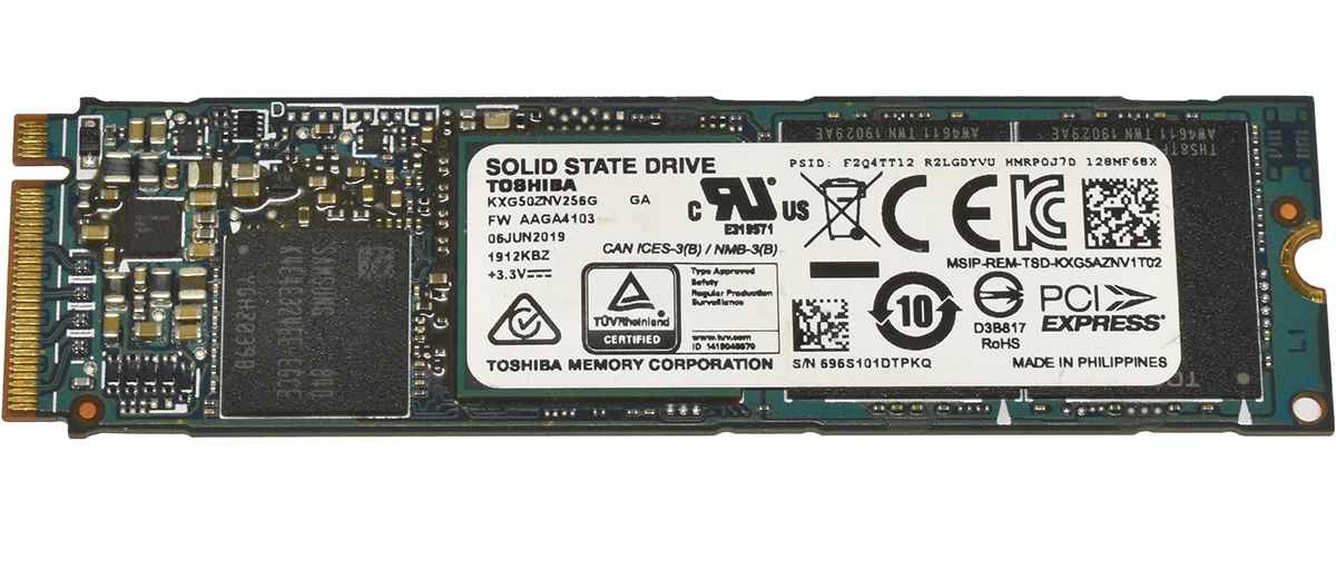 Toshiba KXG50ZNV256G SSD 256GB M.2 2280 PCIe 3.0 x4 NVMe Toshiba KXG50ZNV256G SSD 256GB M.2 2280 PCIe 3.0 x4 NVMe
