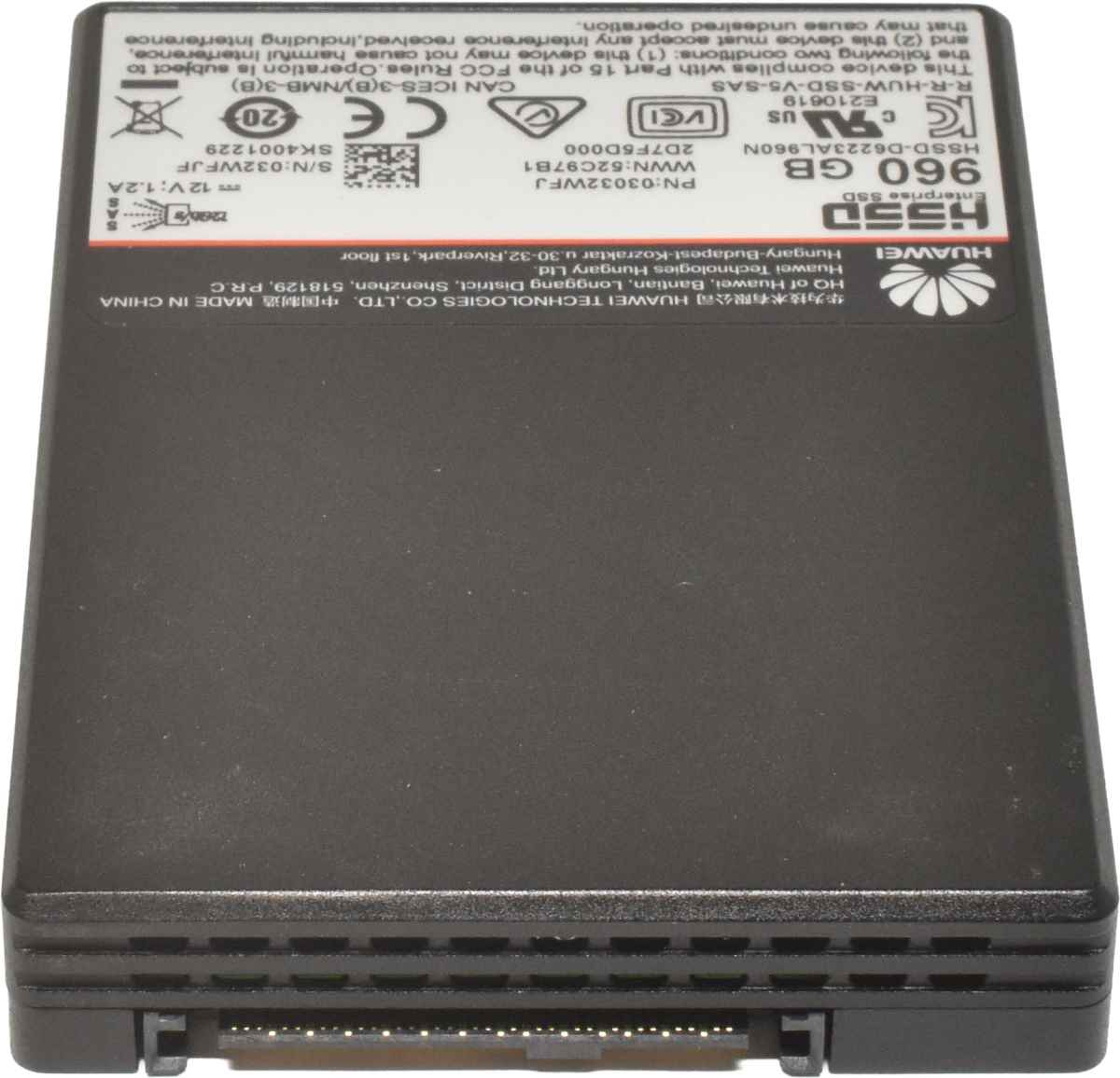 Huawei Enterprise HSSD-D6223AL960N 960GB 2.5" 12G SAS SSD 03032WFJ Huawei 960GB 2.5" 12G SAS SSD HSSD-D6223AL960N 03032WFJ OceanStor 2000, 5000. 6000