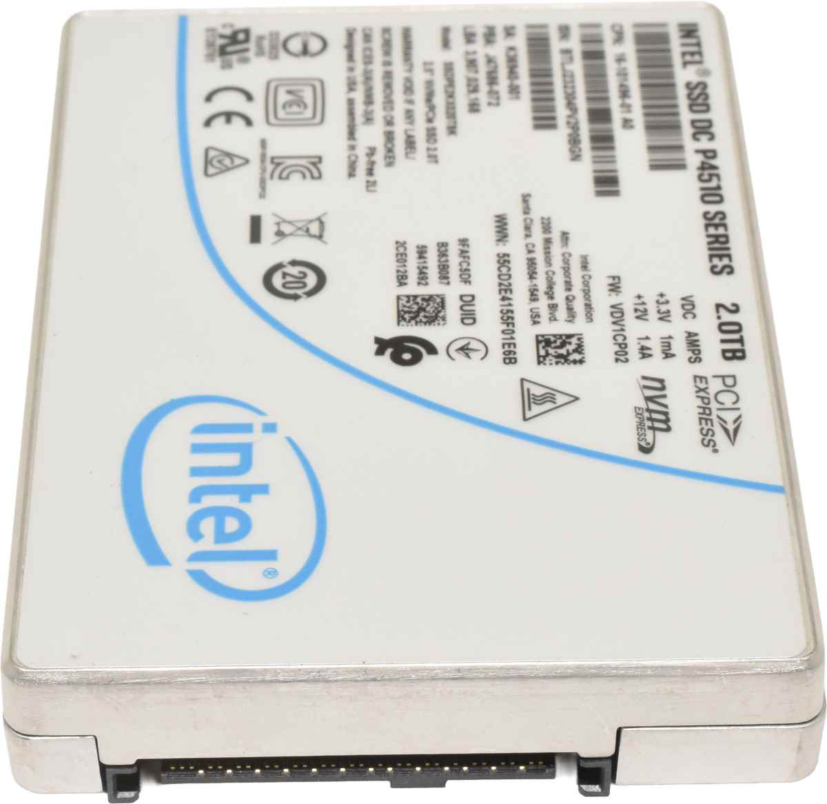Intel DC P4510 Series 2TB 2.5" NVMe / PCIe SSD SSDPE2KX020T8K