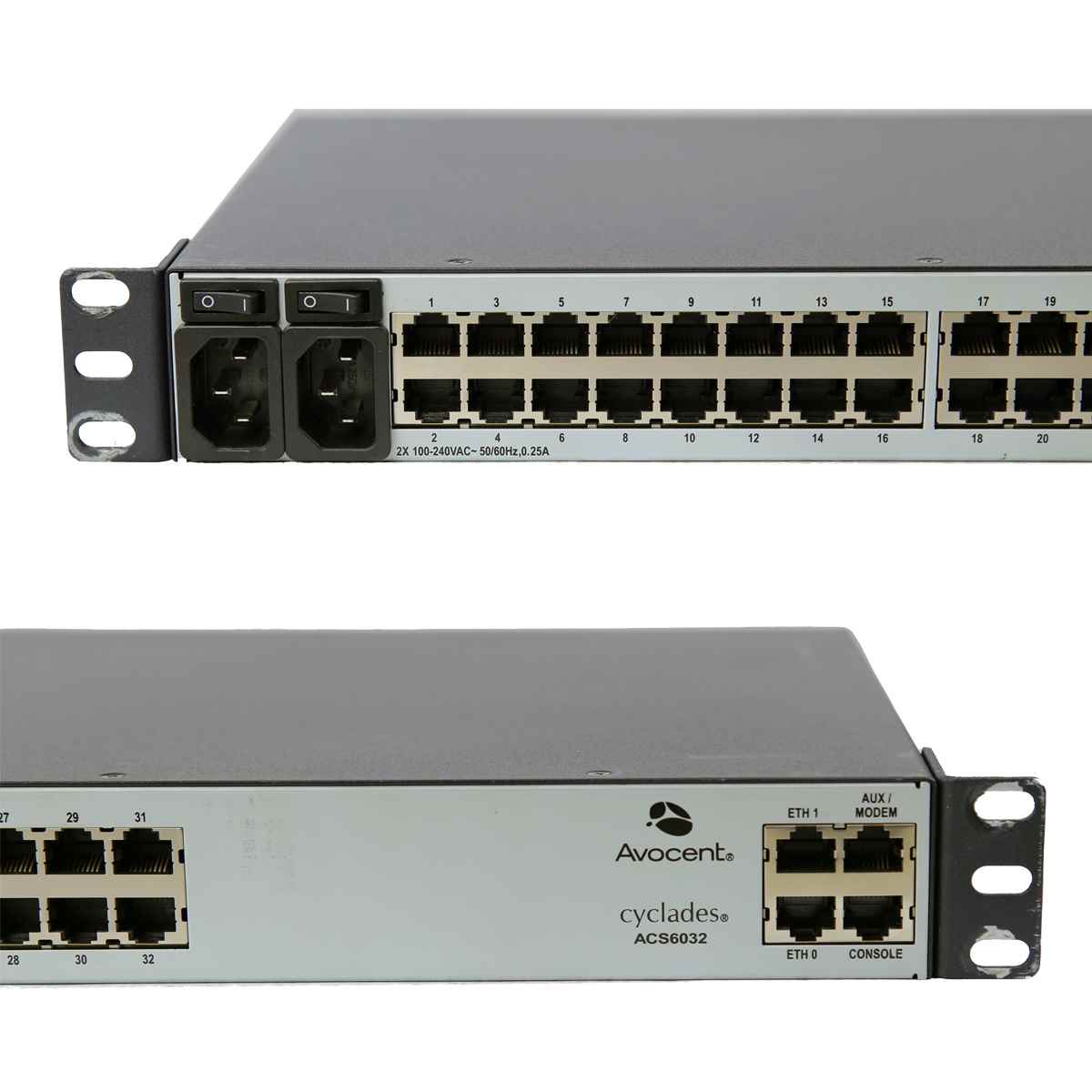 Avocent Cyclades ACS6032 32-Port Advanced Console Server 520-745-501 Avocent Cyclades ACS6032 32-Port Advanced Console Server 520-745-501