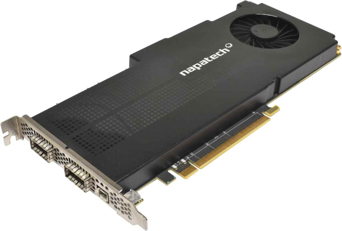 NAPATECH NetScout NT80E3-2-PTP 4-Port 40GbE PCI-Express x8 Capture and Analysis Network Adapter NAPATECH NetScout NT80E3-2-PTP 4-Port 40GbE PCI-Express x8 Capture and Analysis Network Adapter