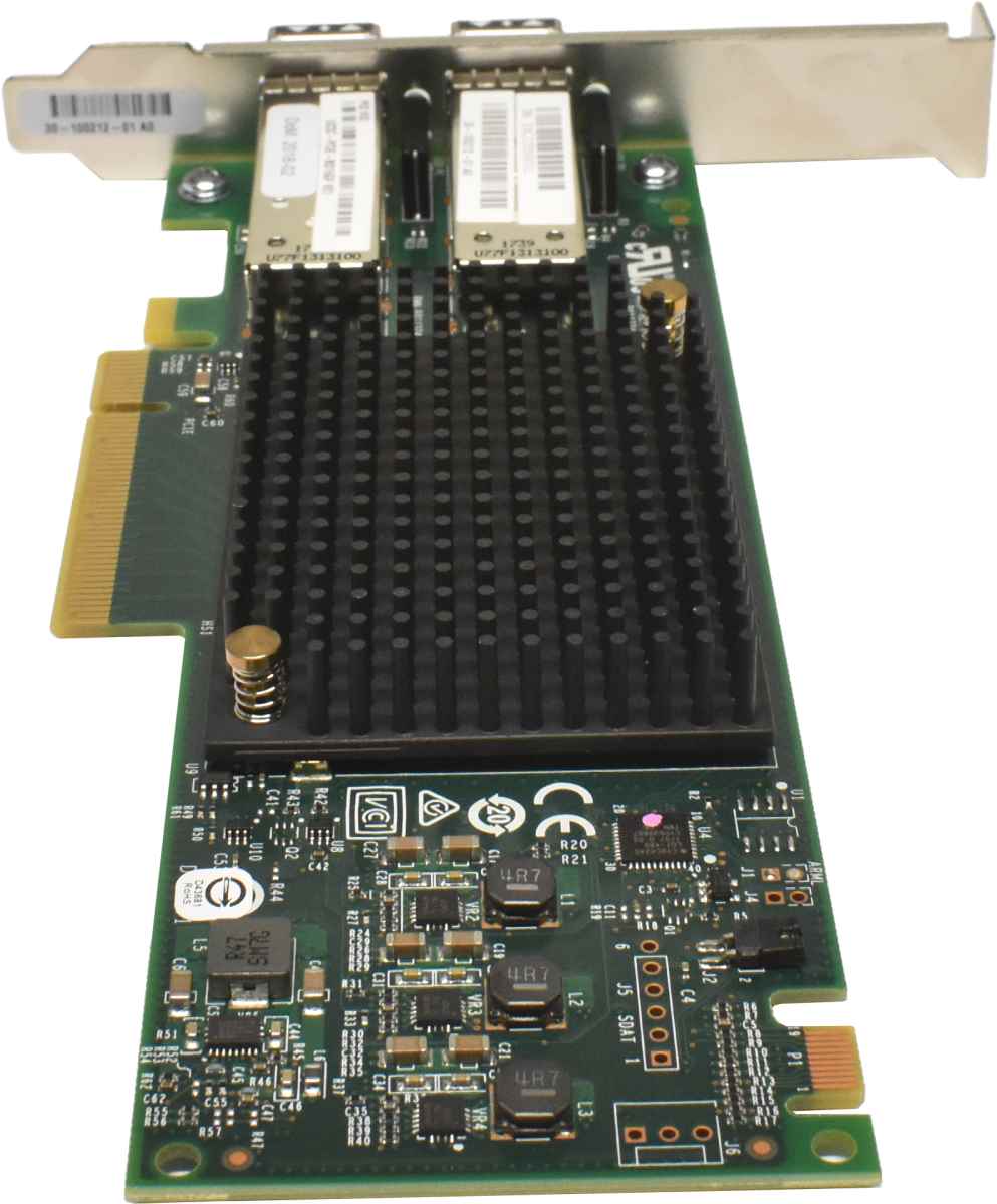 Cisco Emulex UCSC-PCIE-BD16GF Dual-Port 16GB FC PCIe 3.0 x8 Host Bus Adapter 30-100212-01 + 2x GBIC FP Cisco Emulex UCSC-PCIE-BD16GF Dual-Port 16GB FC PCIe 3.0 x8 Host Bus Adapter 30-100212-01 + 2x GBIC FP