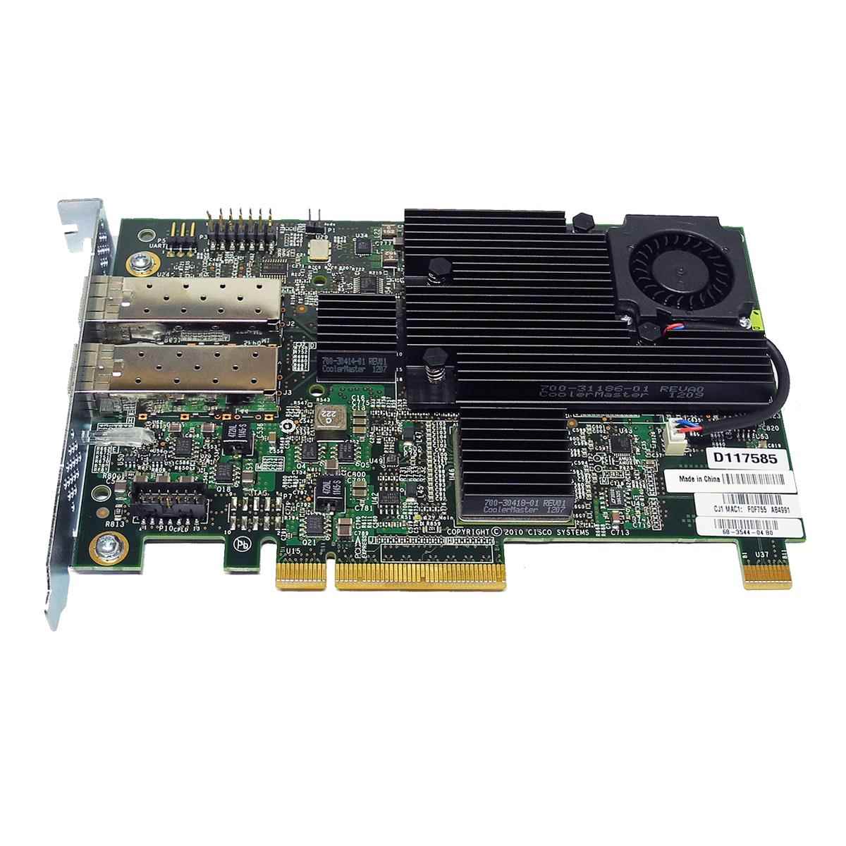Cisco UCS P81E 2-Port 10 GbE Virtual Interface Card D117585 68-3544-04 Cisco UCS P81E 2-Port 10 GbE Virtual Interface Card D117585 68-3544-04