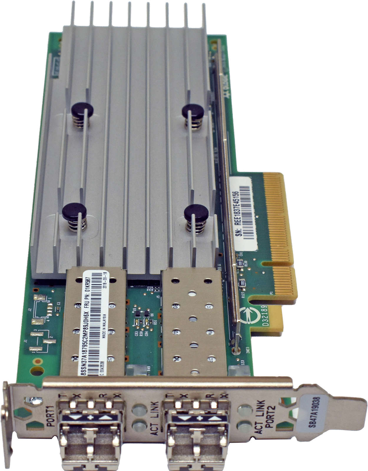 Lenovo-QLogic-QL41262-01KR587-Dual-Port-10Gb-Adapt-004.jpg Lenovo QLogic QL41262 01KR587 Dual-Port 10Gb Adapter 4150X SFP28 Low Profile
