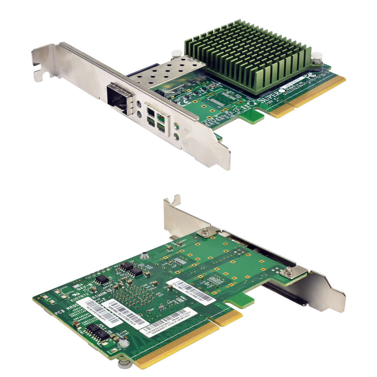 Supermicro-AOC-STGN-I1S-1-Port-FC-SFP-PCIe-x8-10Gb-001.jpg Supermicro AOC-STGN-I1S 1-Port FC SFP+ PCIe x8 10Gb Ethernet Network Adapter FP