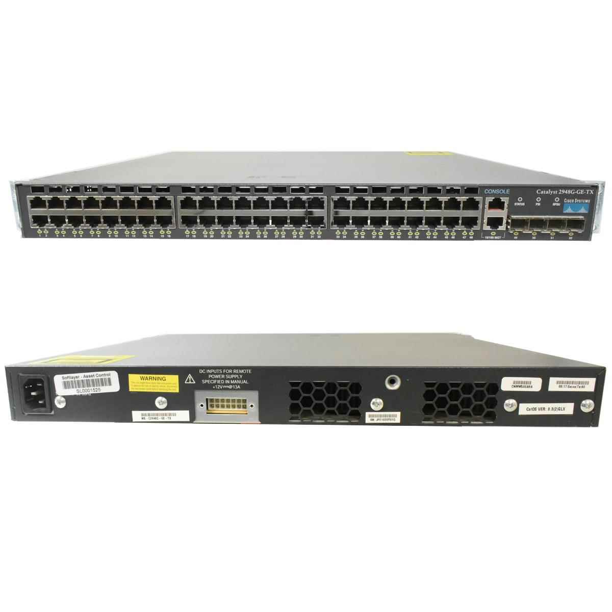 Cisco Catalyst 2948G-GE-TX Gigabit Ethernet Switch - 48 ports - managed Cisco Catalyst 2948G-GE-TX Gigabit Ethernet Switch - 48 ports - managed