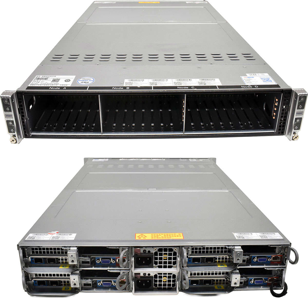 Inspur Node Server SA5248M4 4x Node X10DRT-PS-LC009 Board No CPU No RAM 24x 2,5
