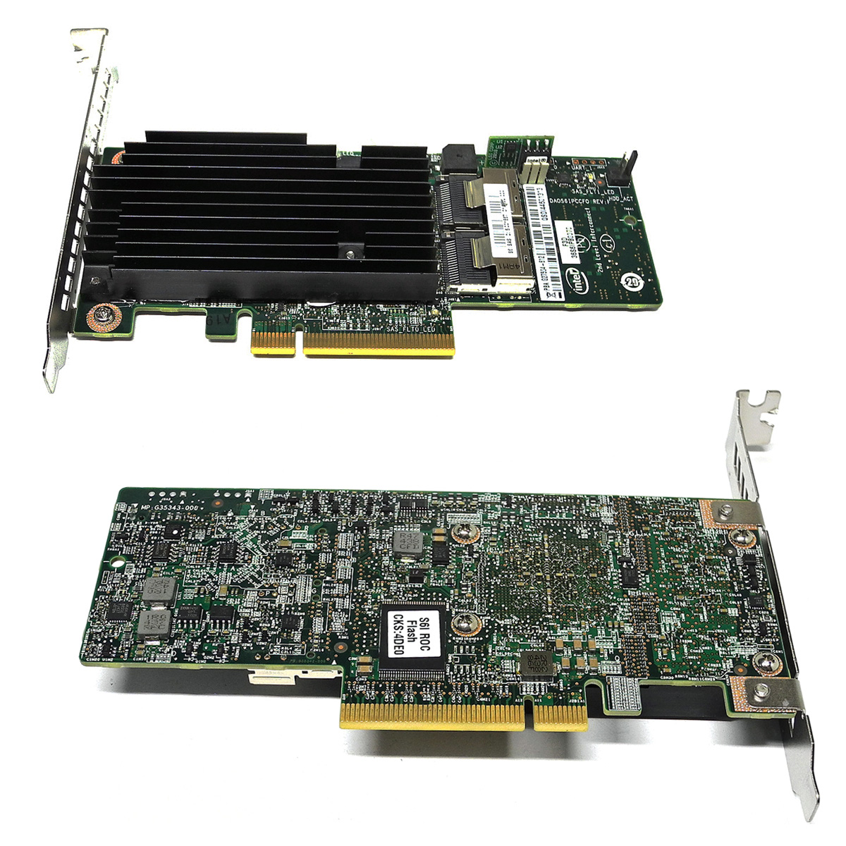 Intel RMS25PB080 G27504-612 Dual-Port PCIe x8 2.0 SAS RAID Controller FP Intel RMS25PB080 G27504-612 Dual-Port PCIe x8 2.0 SAS RAID Controller FP