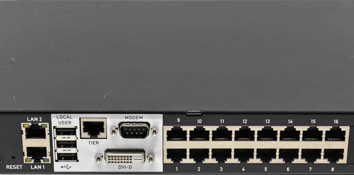 Raritan Dominion DKX3-116 16-Port KVM-over-IP Switch +Rack Ears Raritan Dominion DKX3-116 16-Port KVM-over-IP Switch +Rack Ears