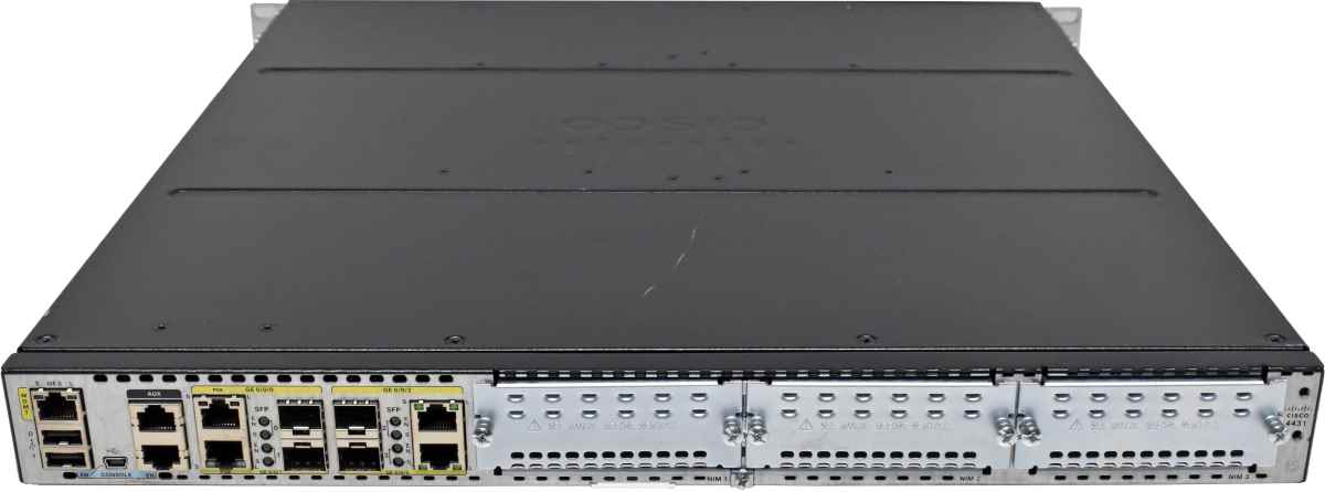 Cisco 4400 Series ISR4431/K9 GE Integrated Services Router +Rack Ears Cisco 4400 Series ISR4431/K9 GE Integrated Services Router +Rack Ears