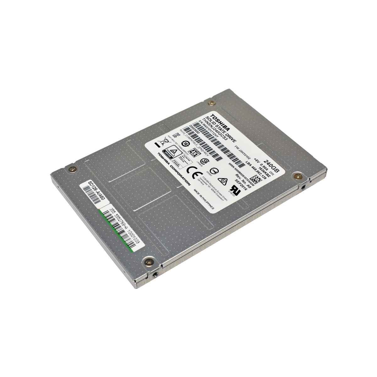 Toshiba 240GB THNSNJ240GCS3 J3HT0102 2.5 Zoll SATA 6G SSD