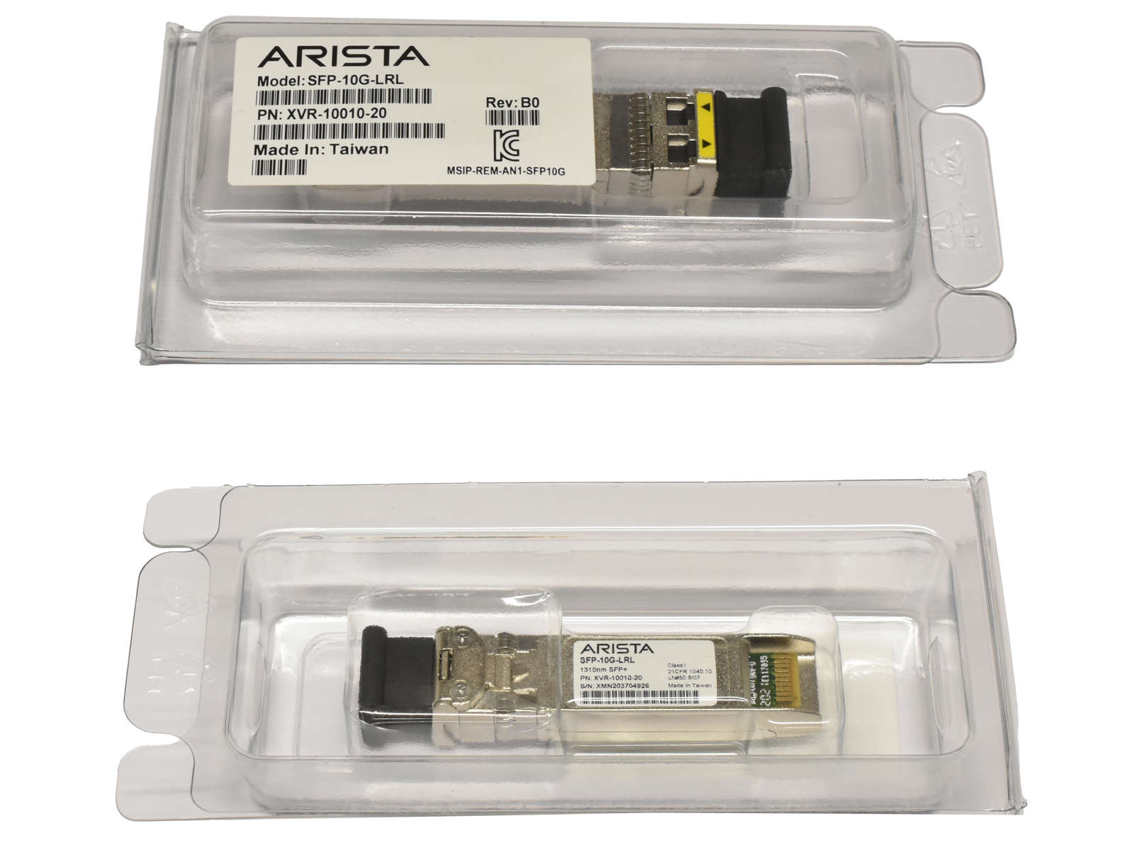 Arista Original GBIC SFP-10G-LRL 10Gbps SFP+ 1310nm 1km XVR-10010-20 Rev: B0 Neu