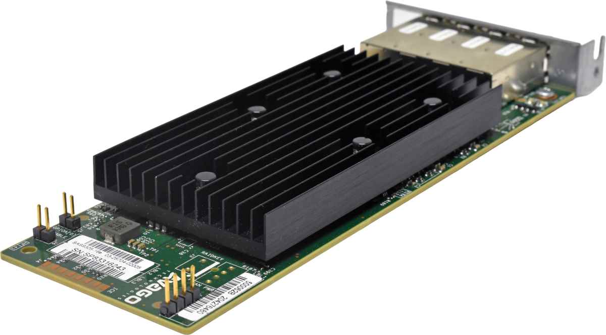 LSI Avago SAS9305-16e 03-25704-02005 4-Port 12G PCIe x8 SAS Controller LP LSI Avago SAS9305-16e 03-25704-02005 4-Port 12G PCIe x8 SAS Controller LP