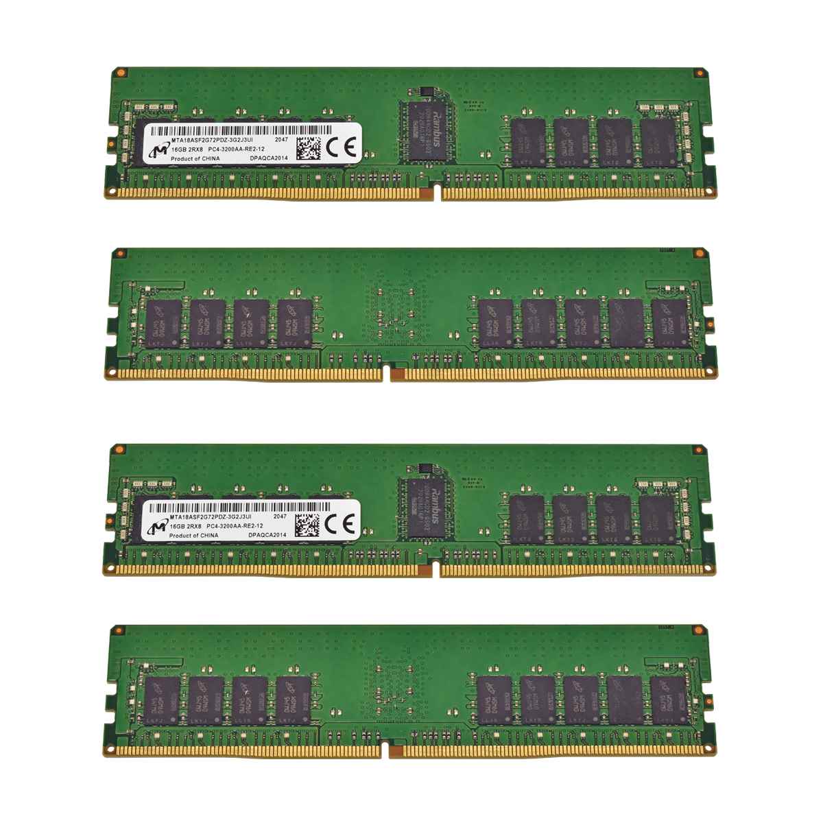 32 GB Micron 2x16GB 2Rx8 PC4-3200AA Server RAM ECC DDR4 MTA18ASF2G72PDZ-3G2J3UI für G431-MM0