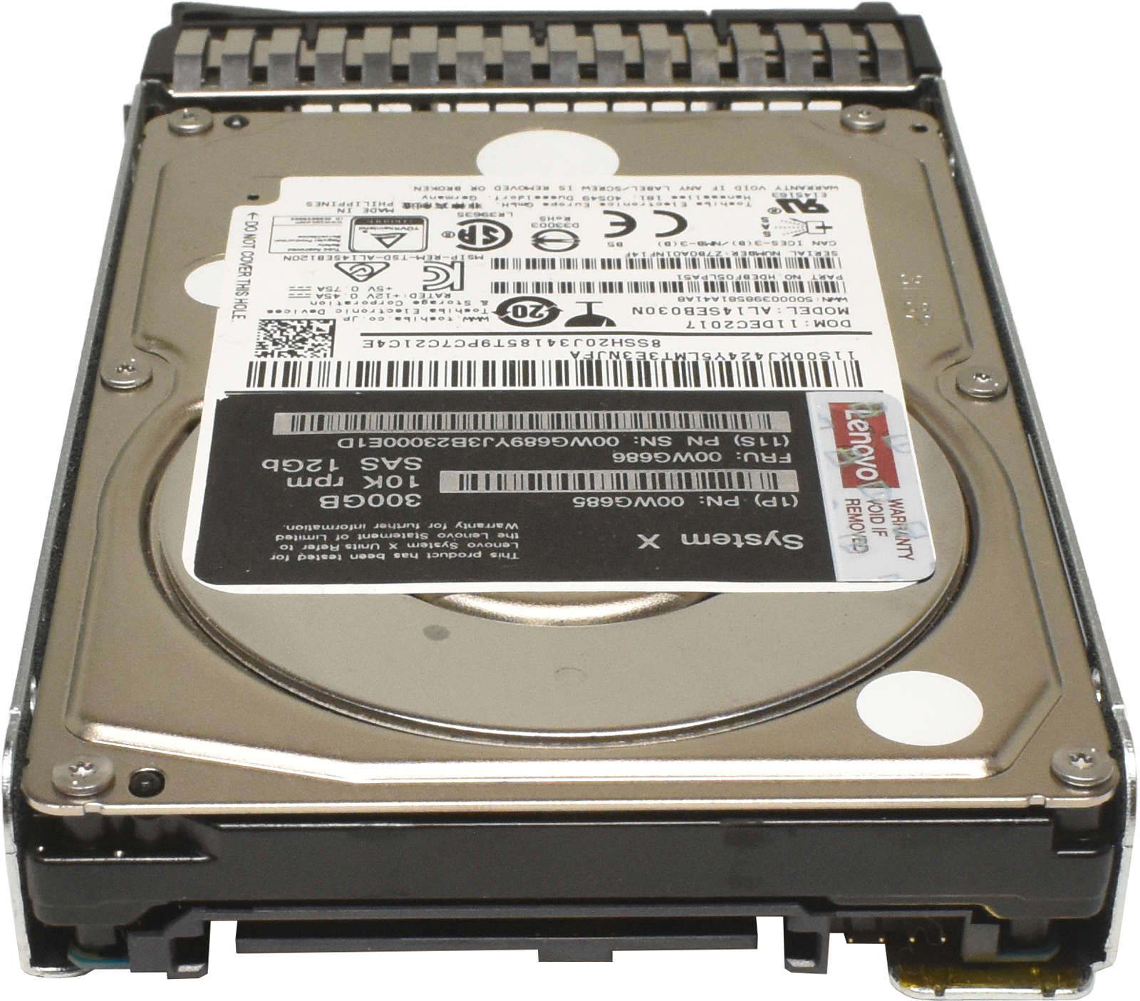 IBM-Lenovo-Toshiba-300GB-2-5-10K-12G-SAS-HDD-Festp-003.jpg IBM Lenovo Toshiba 300GB 2.5" 10K 12G SAS HDD Festplatte AL14SEB030N 00WG686 + Rahmen