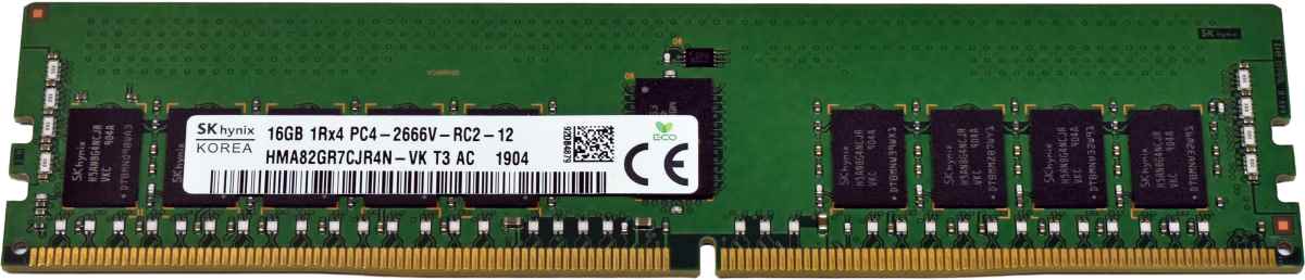 HP SKhynix 16GB 1Rx4 PC4-2666V DDR4 RAM HMA82GR7CJR4N-VK 840757-091 HP SKhynix 16GB 1Rx4 PC4-2666V DDR4 RAM HMA82GR7CJR4N-VK 840757-091