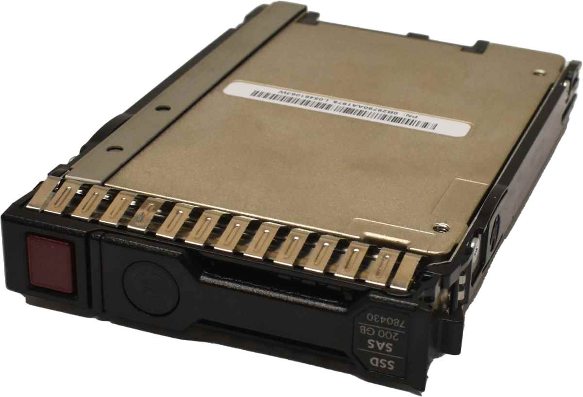 HP SSD 200GB SAS 12G MO0200JEFNV 780430-001 mit Rahmen DL G8 G9 G10