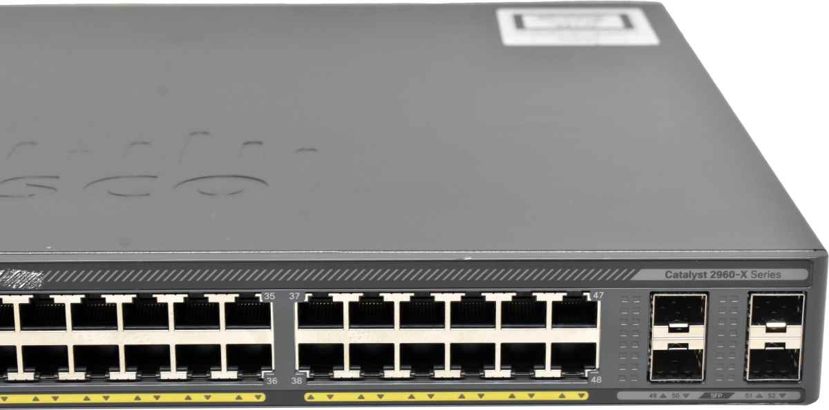 Cisco WS-C2960X-48FPS-L 48-Port PoE+ RJ-45 GE Switch 4x SFP Cisco WS-C2960X-48FPS-L 48-Port PoE+ RJ-45 GE Switch 4x SFP