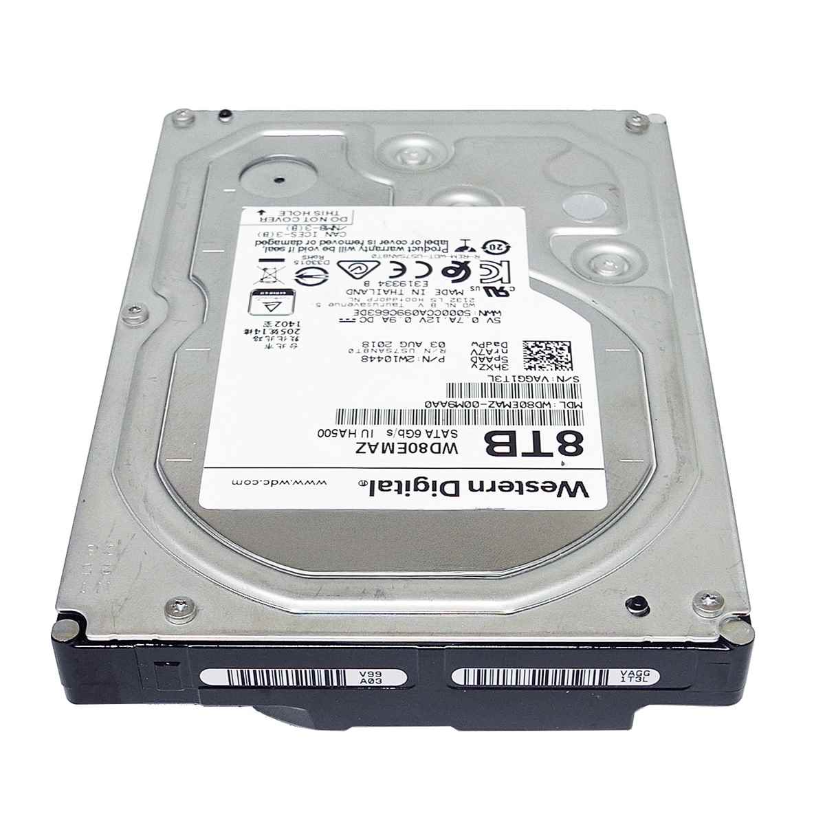 Western Digital WD80EMAZ- 00M9AA0 8TB 3.5" 5.4K 6G SATA HDD Festplatte Western Digital WD80EMAZ- 00M9AA0 8TB 3.5" 5.4K 6G SATA HDD Festplatte