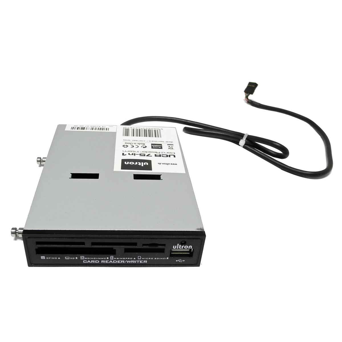 Ultron UCR 75in 1 interner 3.5” Multi-Format Card Reader 42565 Ultron UCR 75in 1 interner 3.5” Multi-Format Card Reader 42565