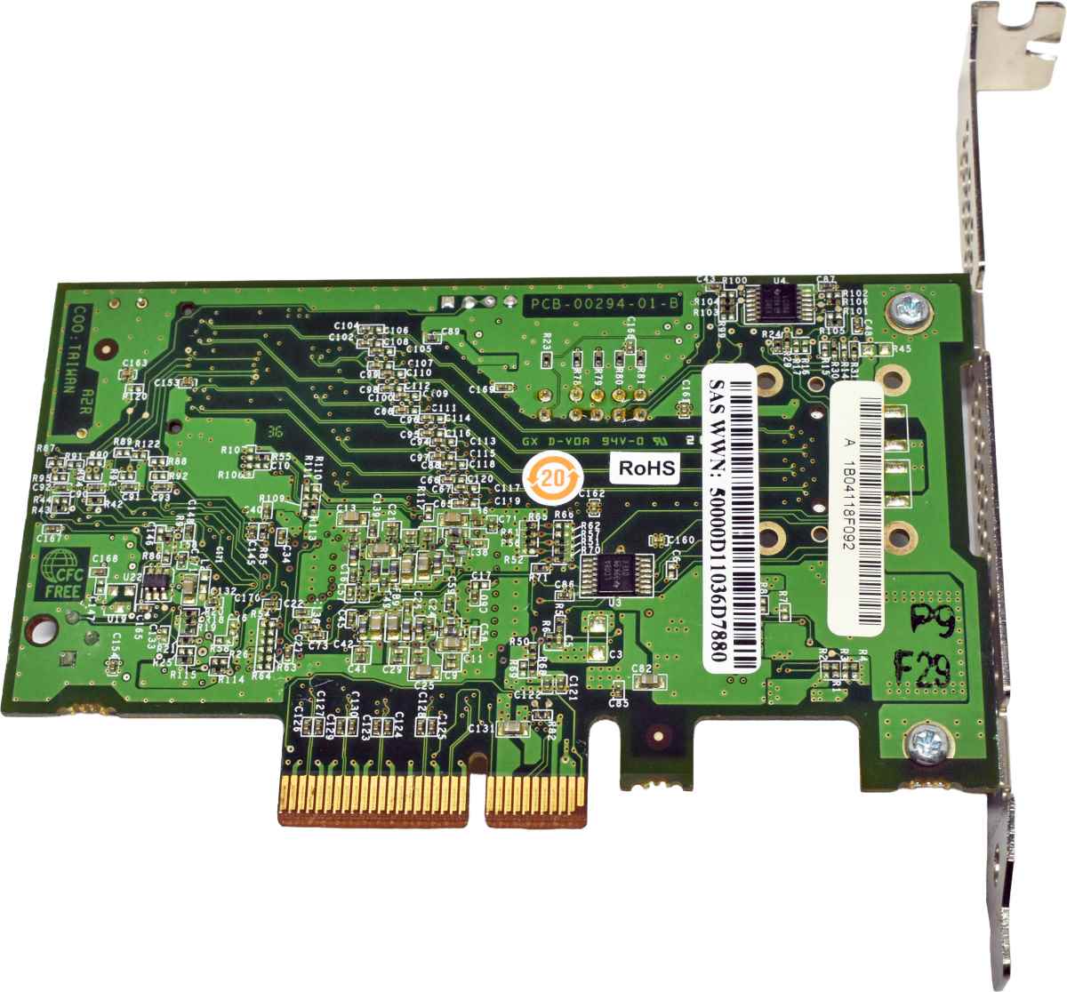 Adaptec ASC-1405 TCA-00294-01-B 3G PCIe x4 SAS/SATA Non RAID HBA FP Adaptec ASC-1405 TCA-00294-01-B 3G PCIe x4 SAS/SATA Non RAID HBA FP
