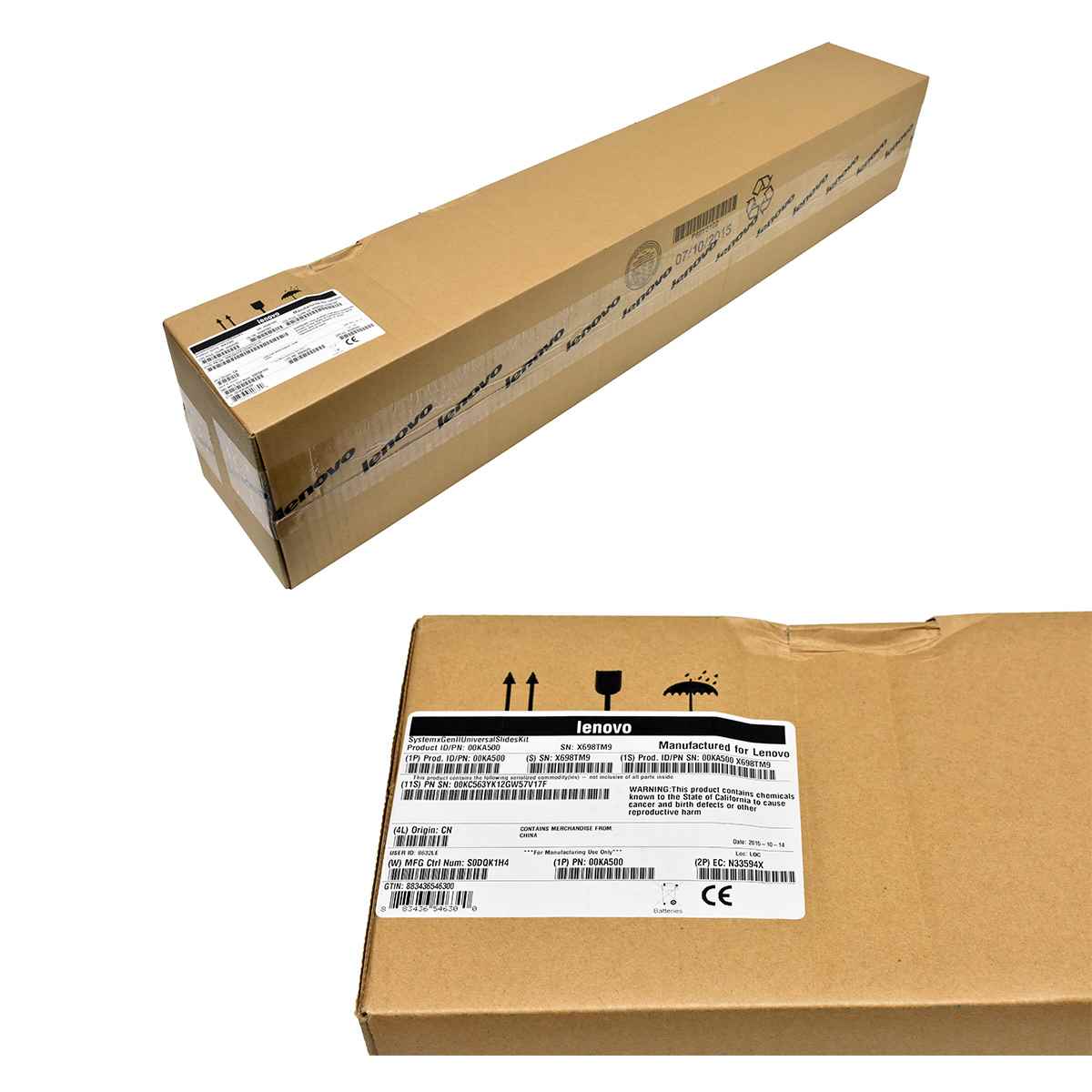 Lenovo System x Gen-II Slides Kit 00KA500 for System x3650 M5 x3550 M5 New Neu