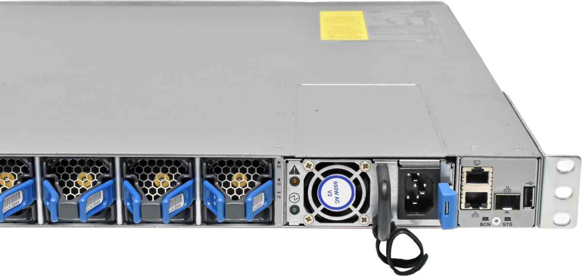 Cisco Nexus N9K-C93180YC-EX 48-Port SFP28 25GE Switch 6x 100G QSFP28 Rack Ears blue PSUs
