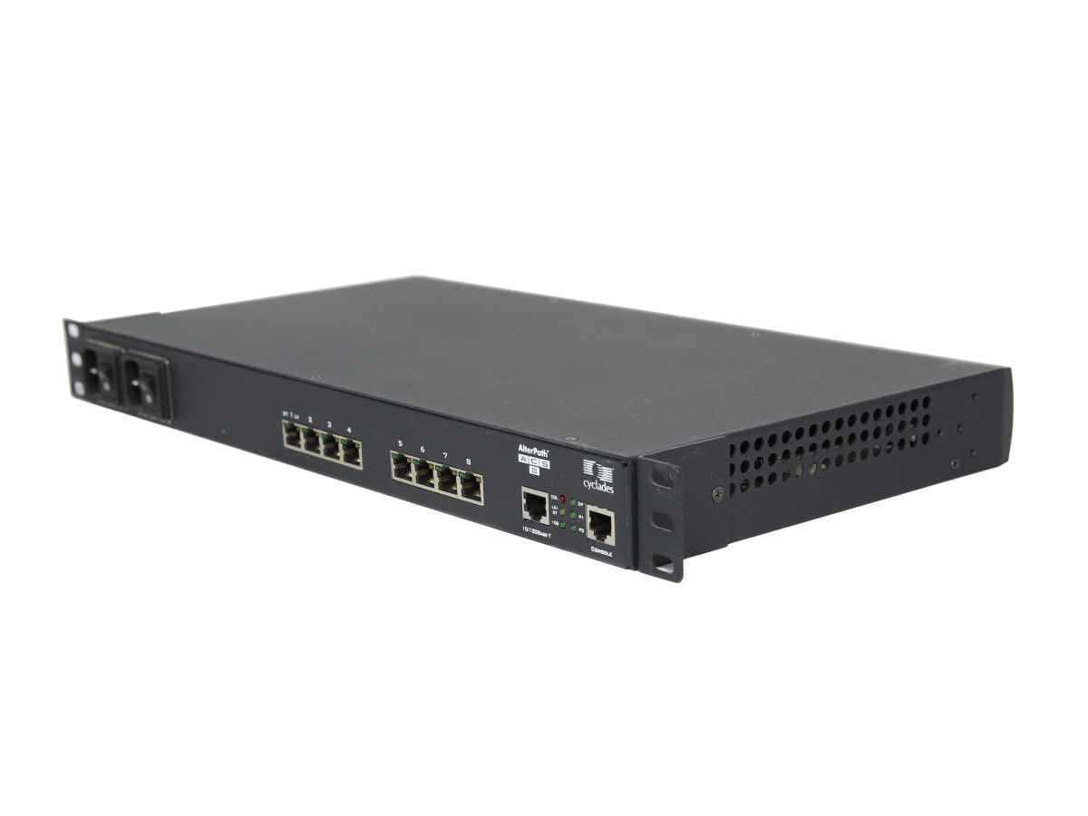 Avocent Cyclades AlterPath ACS8 8-Port RJ-45 Console Server Single PSU Avocent Cyclades AlterPath ACS8 8-Port RJ-45 Console Server Single PSU