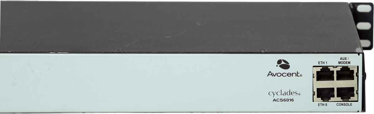 Avocent Cyclades ACS6016 16-Port Advanced Console Server 520-570-513 +PC Card Slot