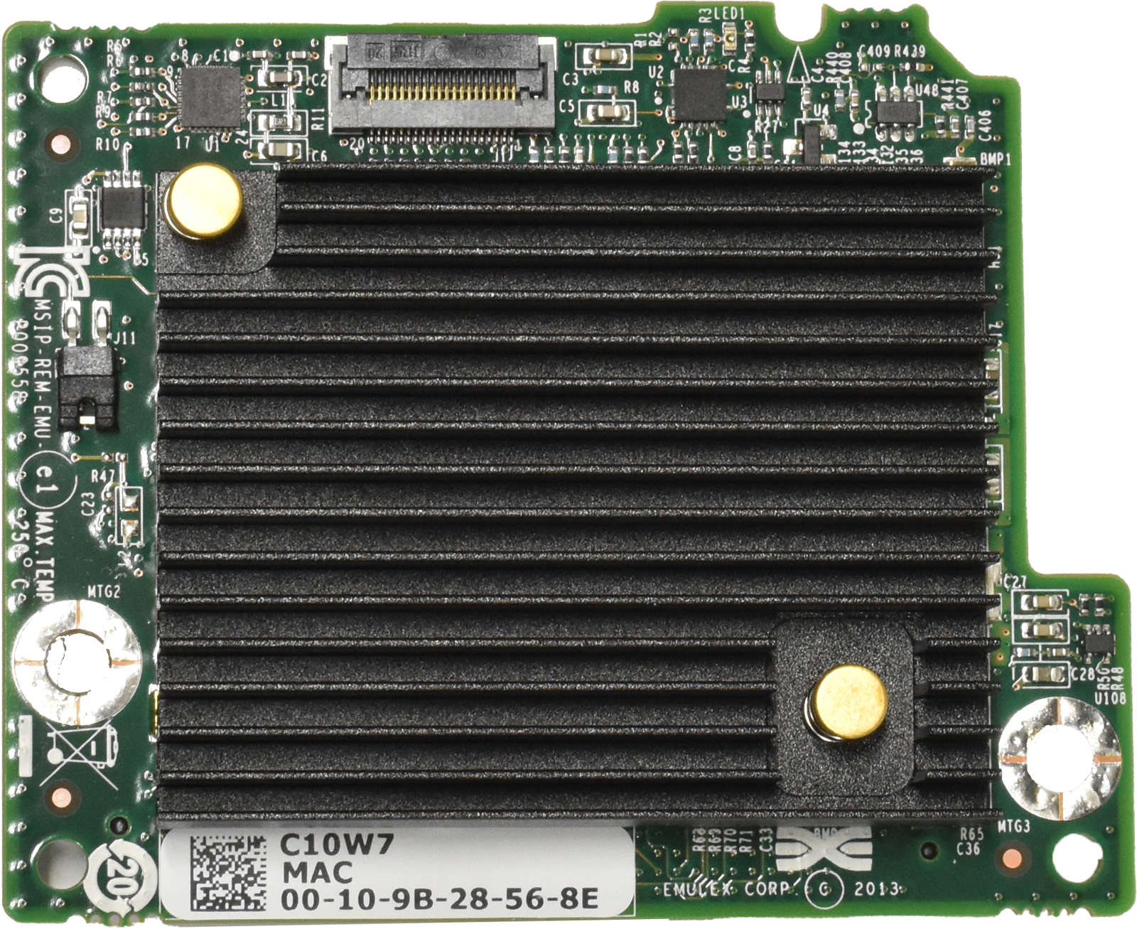 EMULEX-DELL-P009558-10G-Dual-Port-Blade-Network-Da-002.jpg EMULEX / DELL P009558 10G Dual Port Blade Network Daughter Card C10W7 P009558-41M