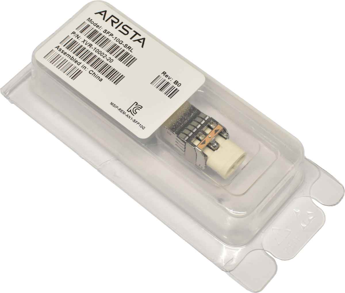 2x Arista Original GBIC SFP-10G-SRL 10Gbps SFP+ 850nm 100m XVR-10002-20 Rev: B0 Neu
