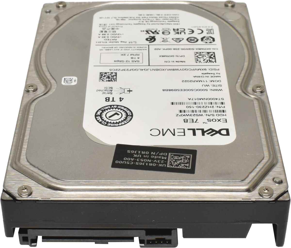 Dell EMC 4TB 3.5" 12G 7.2K SAS HDD Festplatte ST4000NM017A 2HZ230-150 0KRM6X