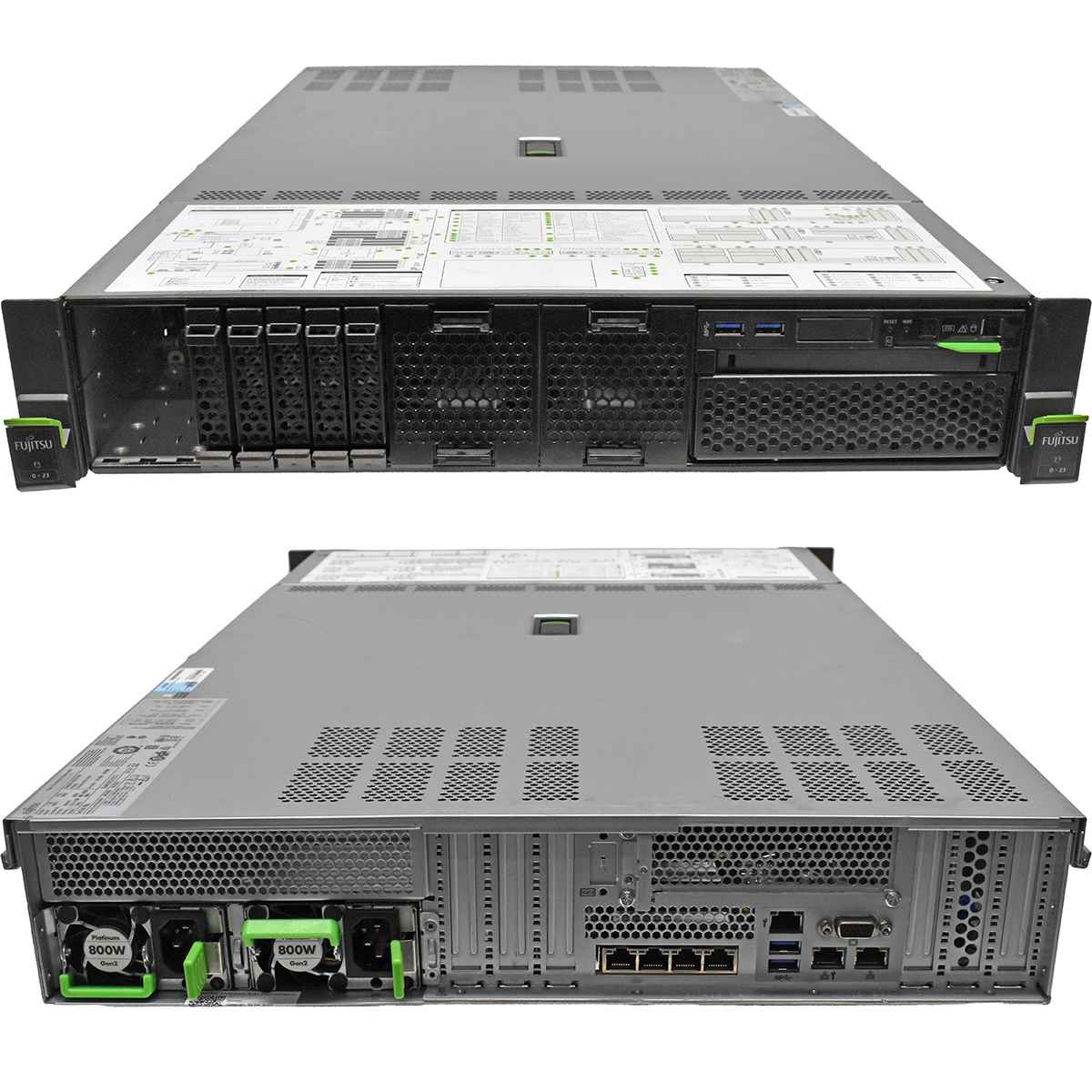 Fujitsu Primergy RX2540 M5 Server 1x GOLD 5215 & 96GB RAM no HDD 8x 2,5" SFF PRAID EP420I SAS Controller