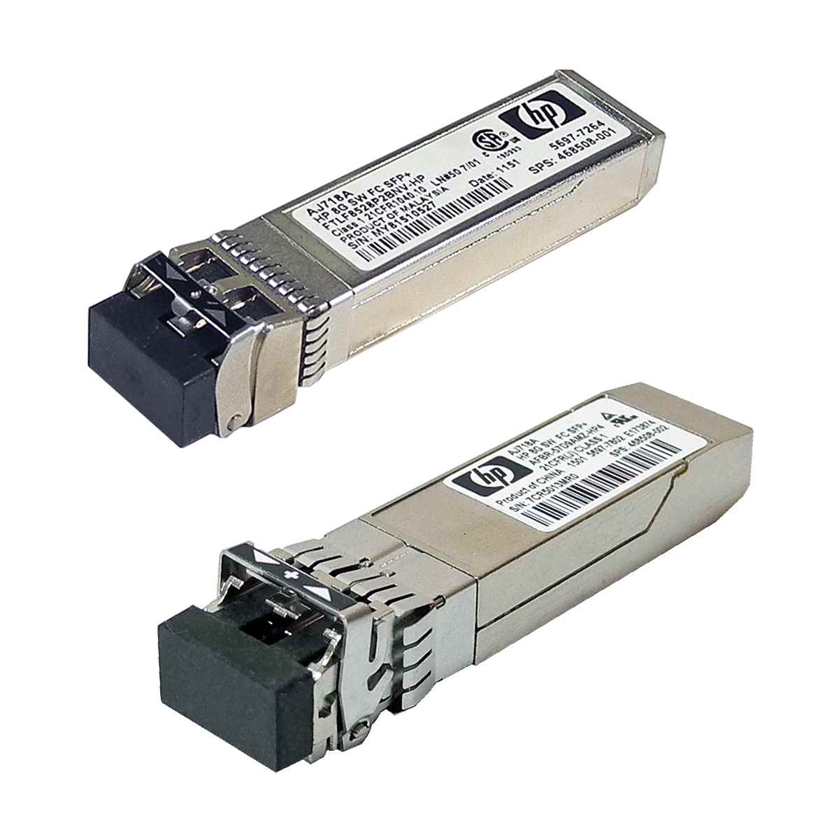 10 x HP AJ718A SFP+ 8Gb/s mini GBIC Short Wave FC Transceiver SPS 468508-002