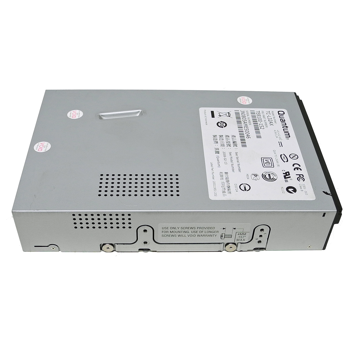 Quantum TC-L32AX LTO-3 Tape Drive/Bandlaufwerk für L700 Tape Library TE8100-152 Quantum TC-L32AX LTO-3 Tape Drive/Bandlaufwerk für L700 Tape Library TE8100-152