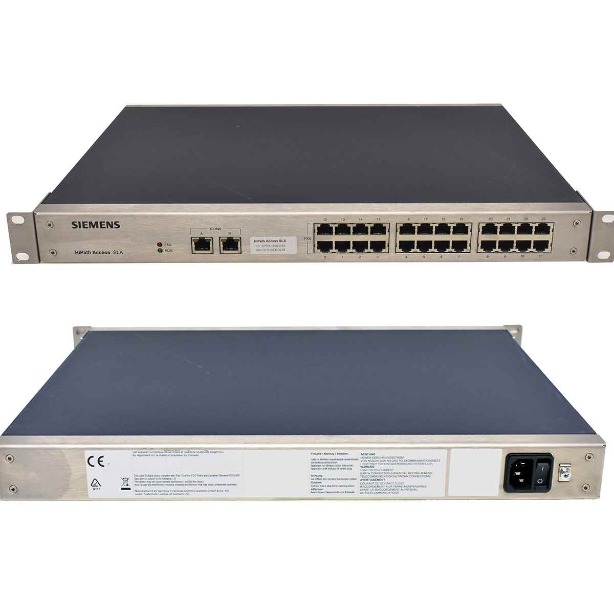 Siemens HIPath Access SLA S30807-U6648-X100 24-Port Siemens HIPath Access SLA S30807-U6648-X100 24-Port