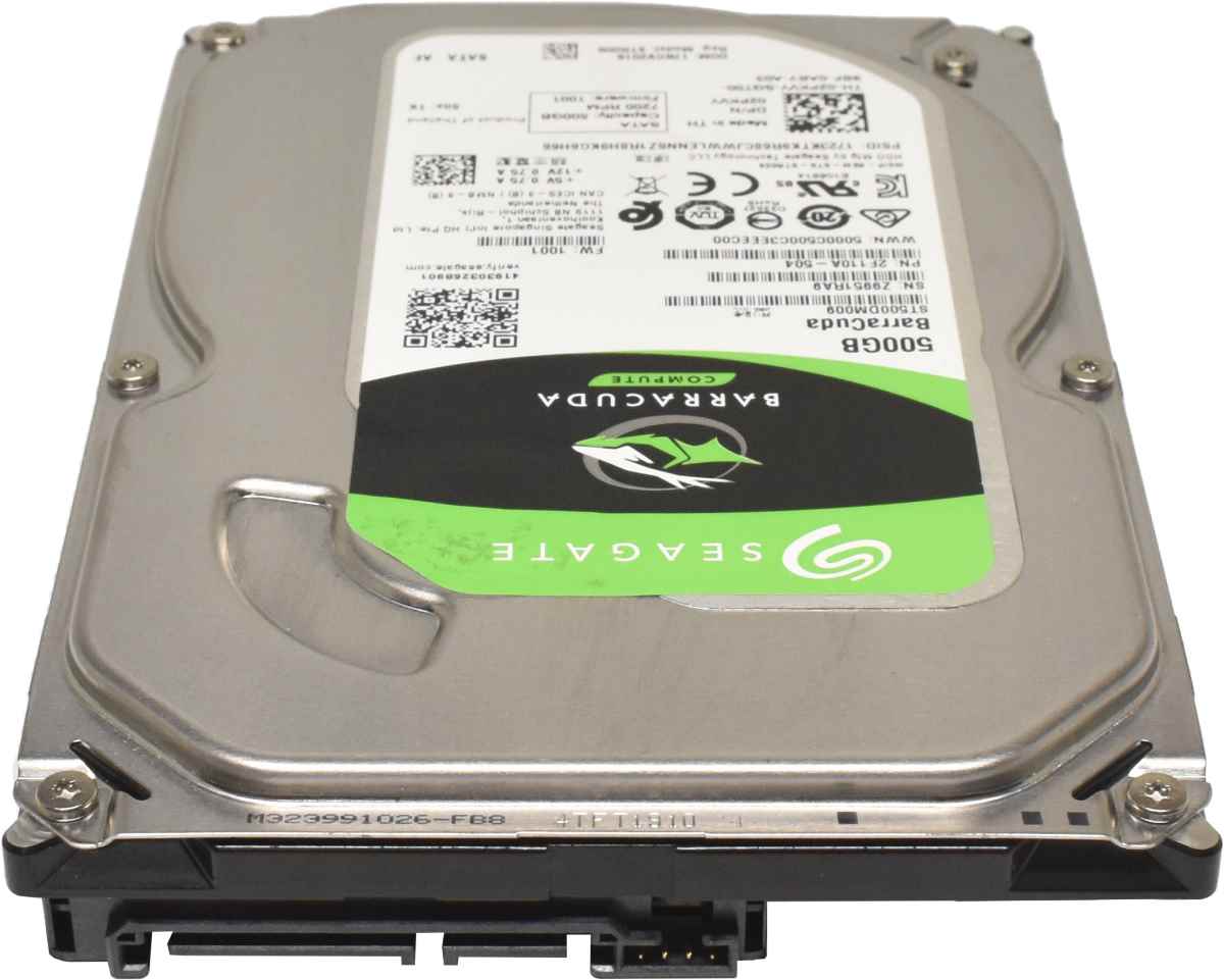 Seagate BarraCuda 3.5" 500GB 7.2K 6G SATA HDD Festplatte ST500DM009 2F110A-504 02PKVY