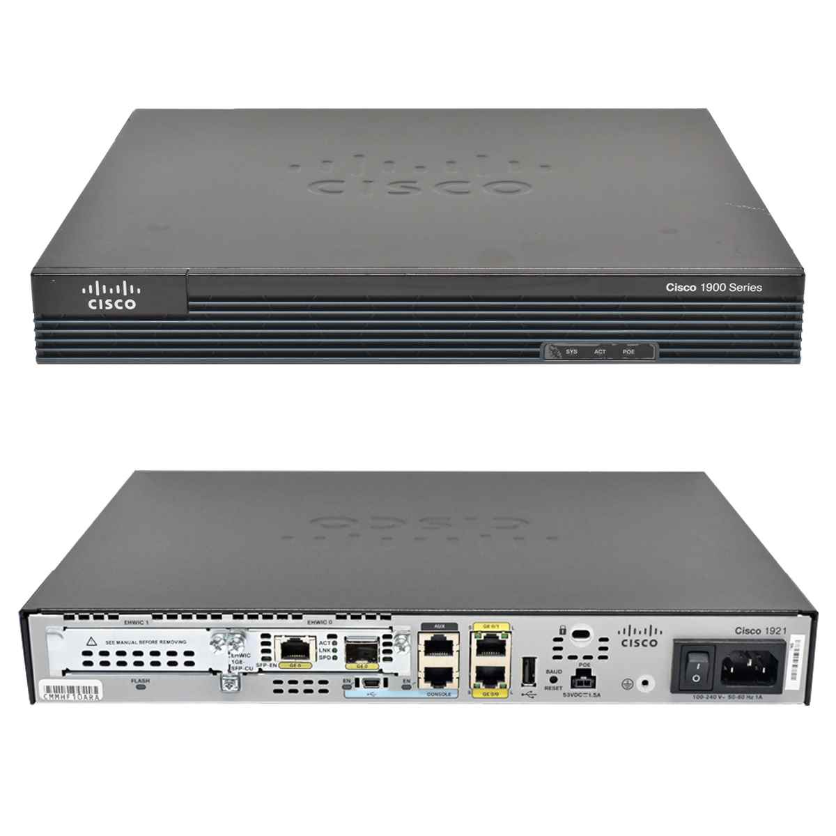 Cisco1921/K9 341-0402-01 Integrated Services Router + Modul EHWIC-1GE-SFP-CU