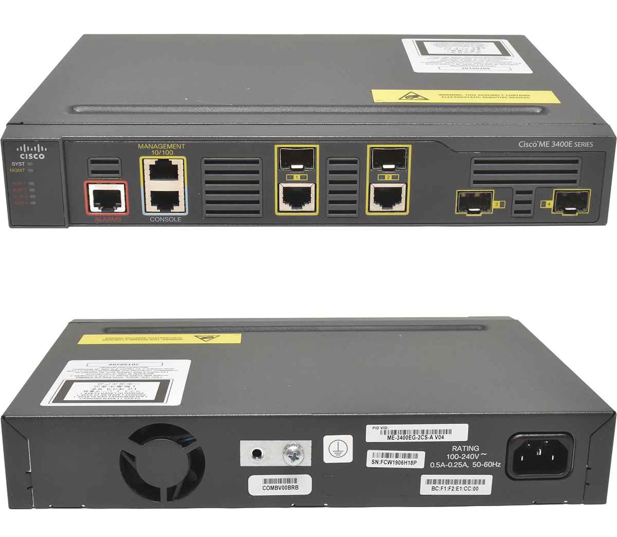 Cisco ME-3400EG-2CS-A Dual-Port RJ-45 GE Switch 4-Ports SFP GE