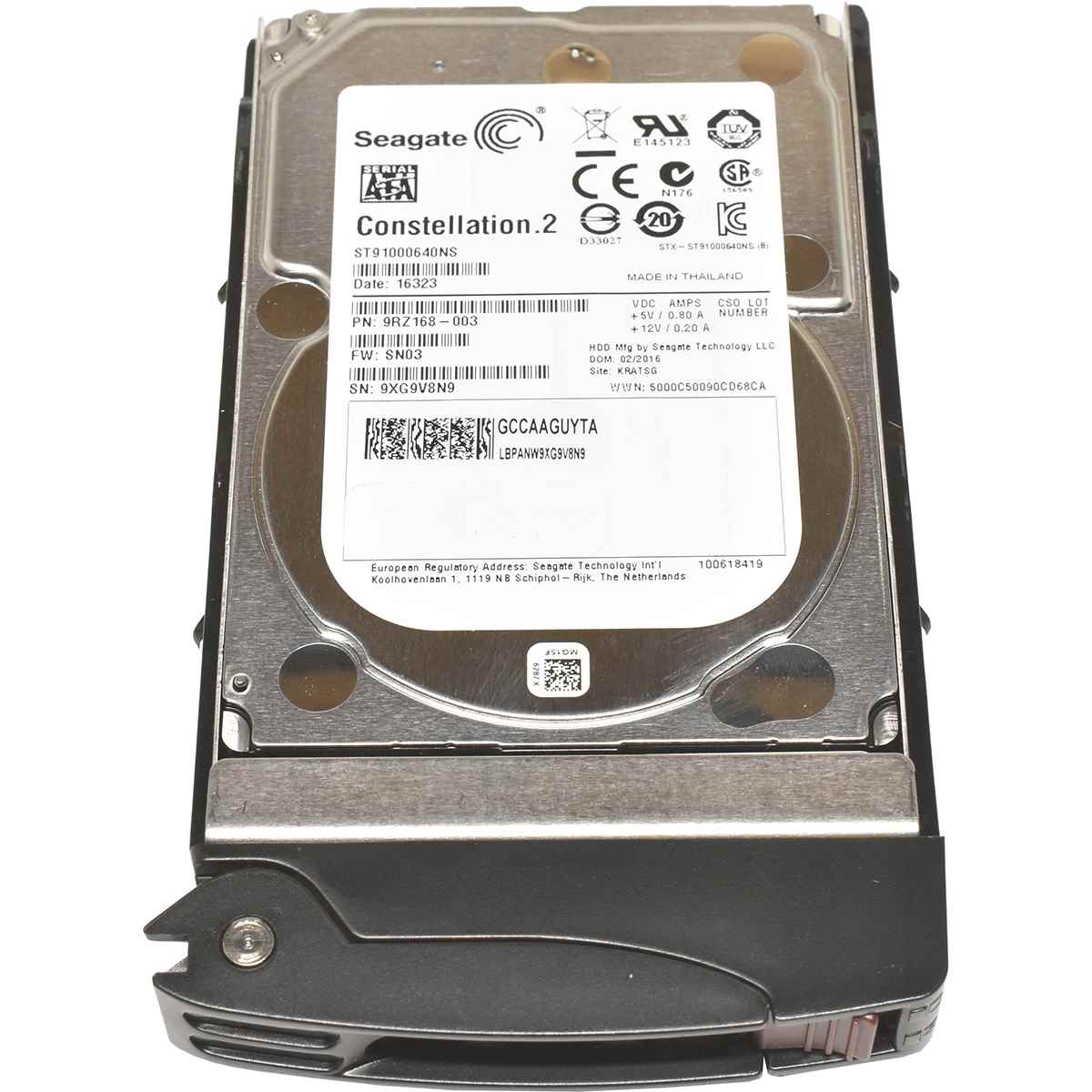 Supermicro Seagate 1TB 2.5" 7.2K 6G SATA HDD Festplatte ST91000640NS 9RZ168-003