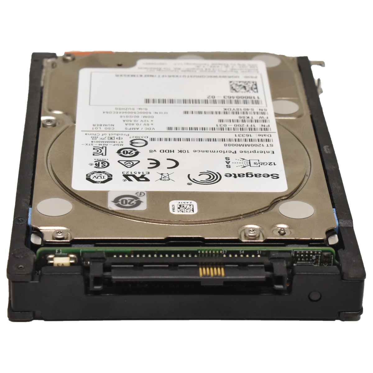 Seagate 1,2 TB 2.5“ 10K 12G SAS HDD Festplatte mit EMC Rahmen 005051959 118000463-02 Seagate 1,2 TB 2.5“ 10K 12G SAS HDD Festplatte mit EMC Rahmen 005051959 118000463-02