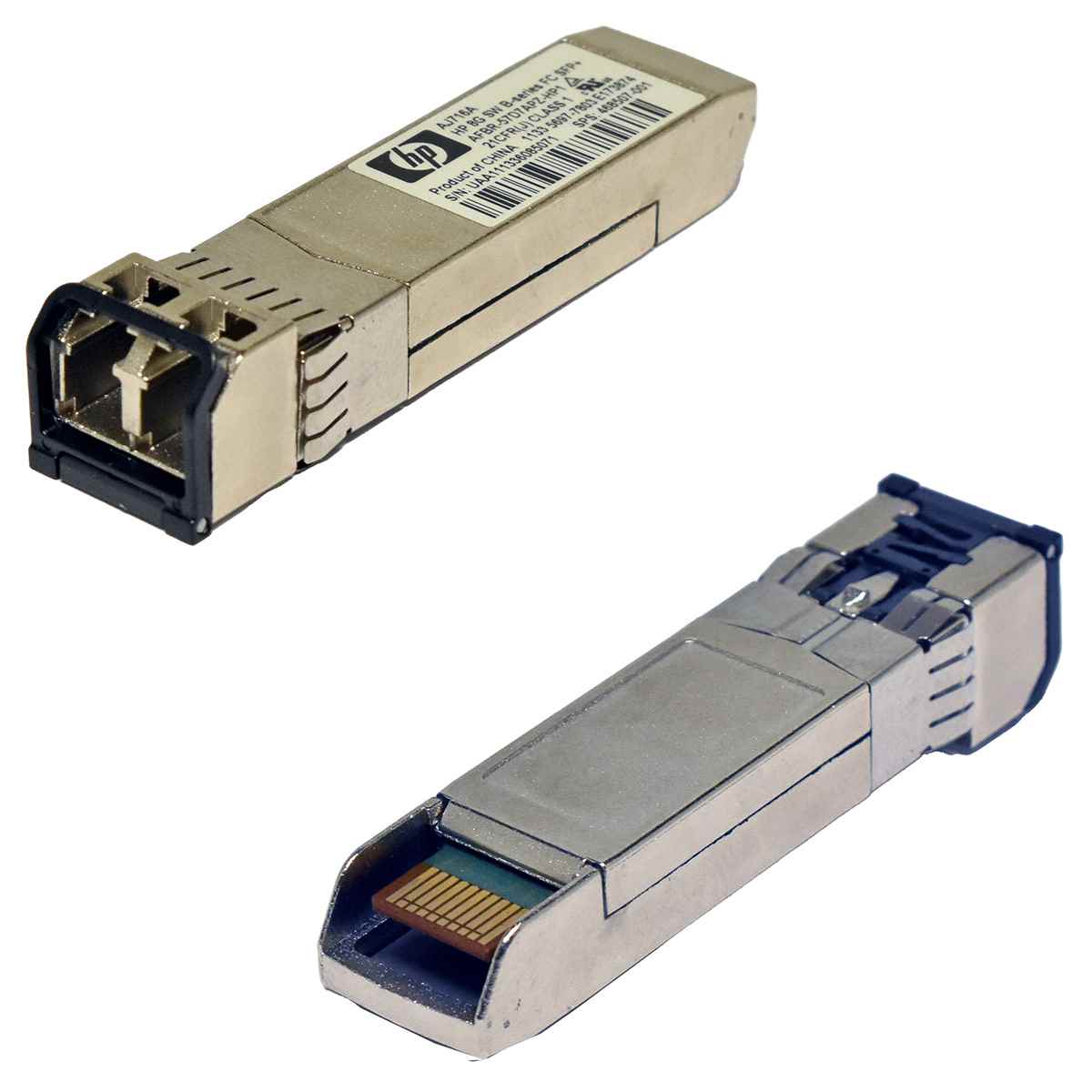 HP AJ716A FC SFP+ 8Gb/s SW 850 nm Transceivers Module 468507-001 HP AJ716A FC SFP+ 8Gb/s SW 850 nm Transceivers Module 468507-001