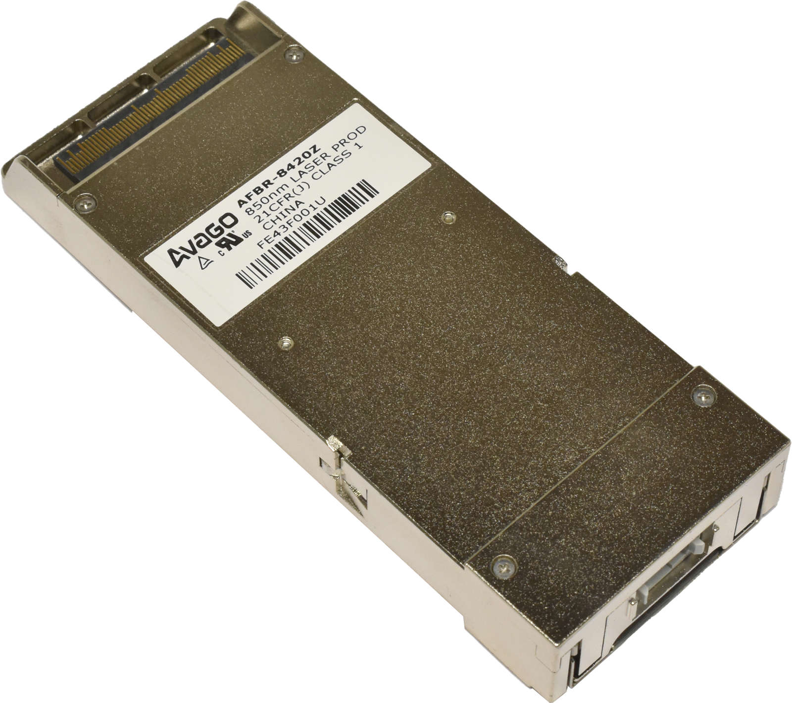 AVAGO-AFBR-8420Z-100Gbps-850nm-CFP2-Transceiver-Mo-003.jpg AVAGO AFBR-8420Z 100Gbps 850nm CFP2 Transceiver Module