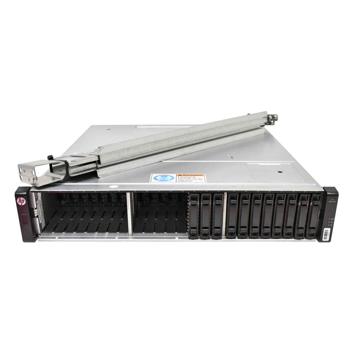 HP MSA 2040 ES SAS DC SFF Storage 2x 12G Controller 738367-001 24x SFF 2.5 no HDD + Rail Kit HP MSA 2040 ES SAS DC SFF Storage 2x 12G Controller 738367-001 24x SFF 2.5 no HDD + Rail Kit