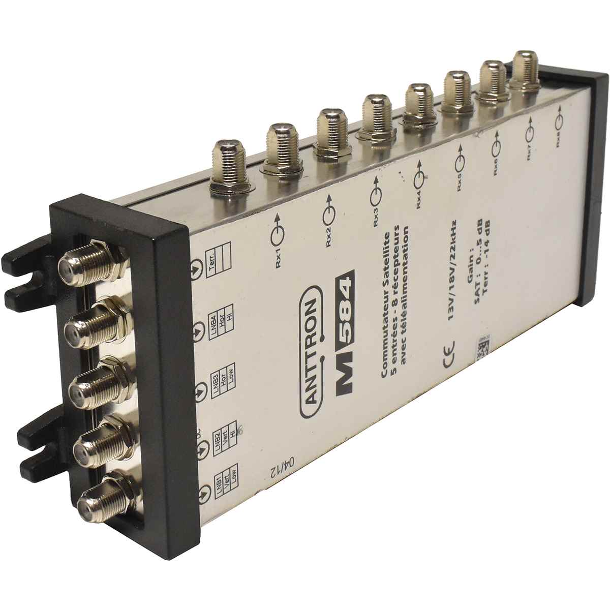 Anttron M584 Multiswitch 5 inputs / 8 output Special for 3S Installation Bypass Losses Anttron M584 Multiswitch 5 inputs / 8 output Special for 3S Installation Bypass Losses